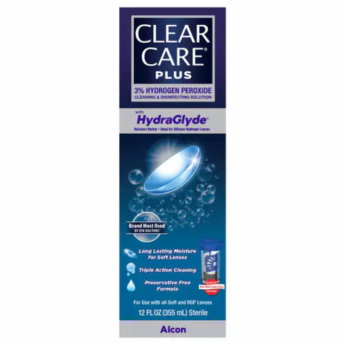 Hydrogen peroxide contact lens solution