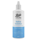 Saline contact lens solution